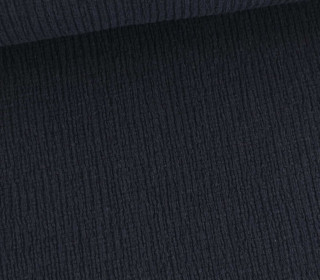 Baumwoll Crinkle - Uni - Leicht elastisch - Stahlblau