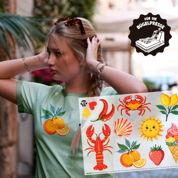 Onkel Bo's Bügelbilder - DIN A4 - La Dolce Vita - Summer Mix - BIG
