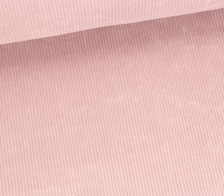 Cord - Breitcord - Leicht Elastisch - 320g - Washed-Look - Uni - Beigerosa