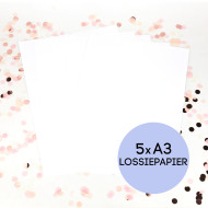 Lossiepapier – 5er Set – A3 – wasser- und reißfest – Siebdruckpapier
