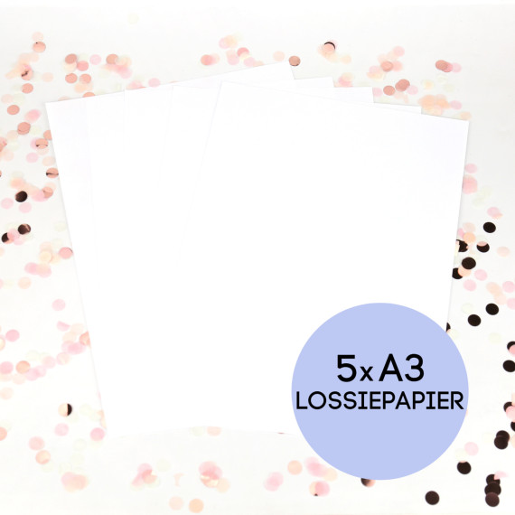 Lossiepapier - 5er Set - A3 - wasser- und reißfest - Siebdruckpapier