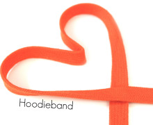 1m flache Kordel - Hoodieband - Kapuzenband - Orange