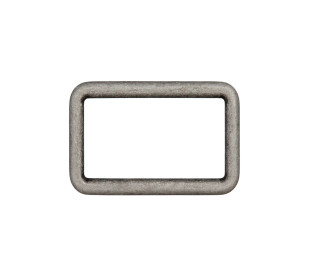1 Vierkant-Ring - Rechteck - Taschenring - 30mm - Metall - Altsilber