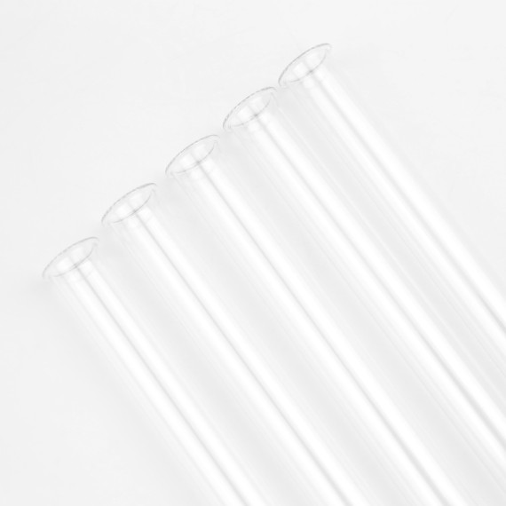5 Reagenzgläser - 2,0cm Ø x 20,0cm - z.B. als Vase für Reagenzglashalter - vielfältig nutzbar