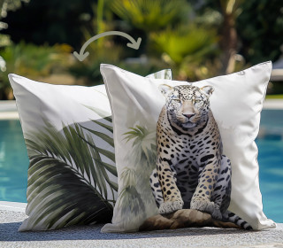 Genähtes Kissen inkl. Inlet - Tropical Jungle - Gepard - Mein Hanseherz
