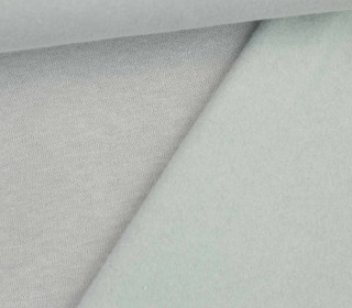 Kuschelsweat Light - Uni - Grau - Sweat Angeraut 