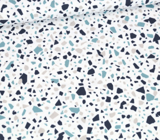 Outdoorstoff - Terrazzo Love - Grau/Altgrün - Weiß - studio.mARTinchen - abby and amy