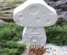 Silikon - Gießform - Niedliche Pilz Häuser - mit Tür und Fenster - Pilze - Herbstdeko  - vielfältig nutzbar