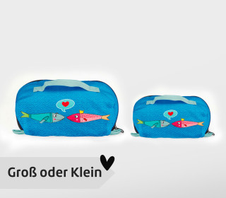 DIY-Nähset - Kosmetiktasche - Binz - Badevergnügen - Fische - ela ideen - GRÖSSENAUSWAHL - abby and amy