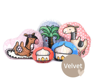 Kissenstoff - DIY - Krippe - Oase - Weihnachten - formenfroh - Velvet - abby and amy - Formkissen-Set