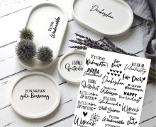 Rub-On Sticker - Schriftzüge - Anlässe - Tante Henni Rub-Ons - vielfältig nutzbar