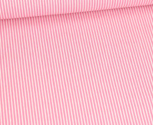 Jeans - Jeansstoff - Weiße Streifen - Leicht Elastisch - Rosa