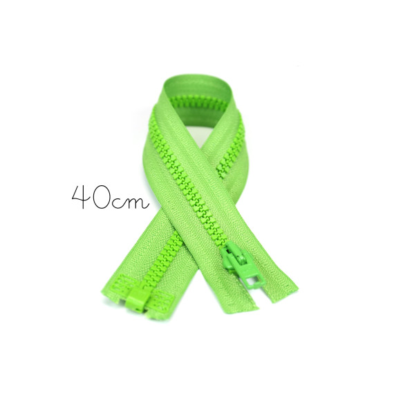 1x40cm Reißverschluss - Teilbar - Hochwertig - Opti - Hellgrün (0547)