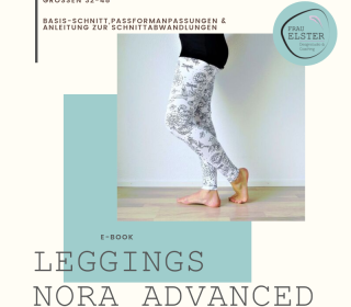 Leggings Nora Advanced / Digitale Nähanleitung inkl. Schnittmuster in A0 und A4