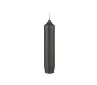 1 kleine Kerze - Kurze Stabkerze - Paraffin - 11cm - Ø 2,2cm - Moosgrün