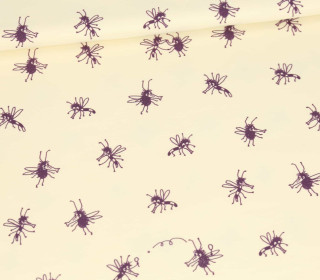 Sommersweat - Mücken - Ecru - Bio Qualität - SUSAlabim - abby and me