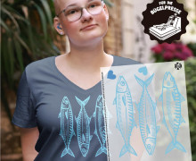 Onkel Bo's Bügelbilder - DIN A4 - Salty But Sweet - Blau - BIG
