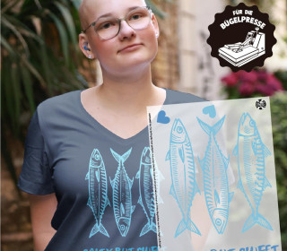 Onkel Bo's Bügelbilder - DIN A4 - Salty But Sweet - Blau - BIG
