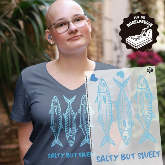 Onkel Bo's Bügelbilder - DIN A4 - Salty But Sweet - Blau - BIG
