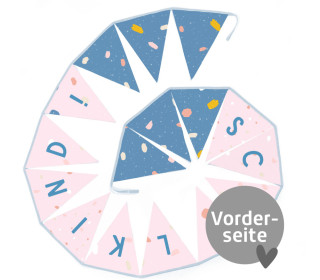 DIY - Wimpelkette - Schulkind - Brush & Color - Velvet - abby and amy