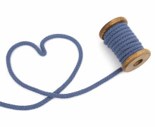 1m Kordel - Rope Bowl - 8mm - Jeansblau