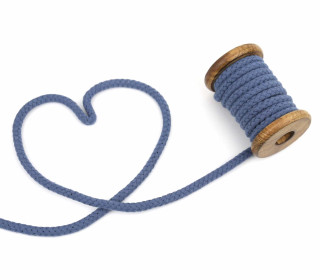 1m Kordel - Rope Bowl - 8mm - Jeansblau