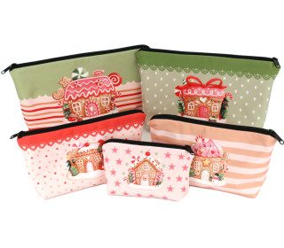 DIY-Nähset - Softshell - Fleece - 5 Wetbags - Christmas Treats - abby and amy