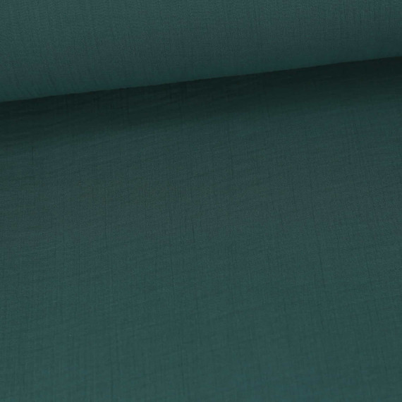 Musselin - Muslin - Double Gauze - Extrabreit - 240cm - Uni - Petrol - Schnuffeltuch - Windeltuch