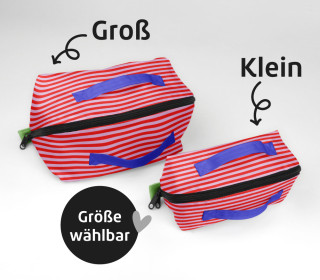 DIY-Nähset - Kosmetiktasche - Binz - Sauber Bleiben - anlukaa - GRÖSSENAUSWAHL - abby and amy