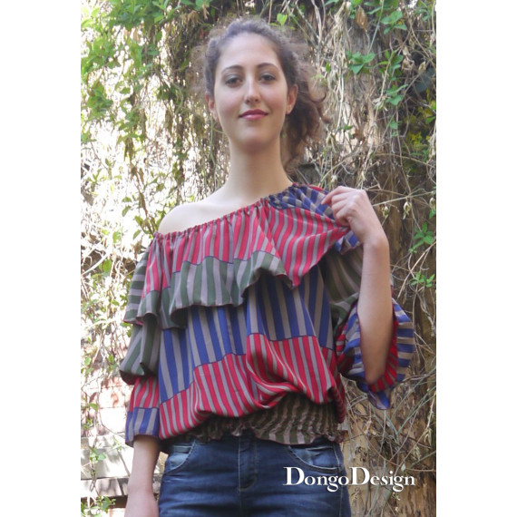 PDF Schnittmuster Bluse Alba mit E-Bock Nähanleitung