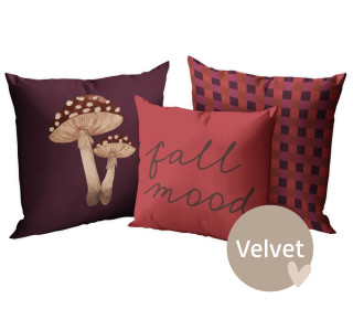 Kissenstoff - DIY - Kissen-Set - Fall Mood - Velvet - abby and amy