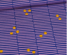 Baumwolle - Webware - Fine Poplin - Broken Stripe - Dunkelblau