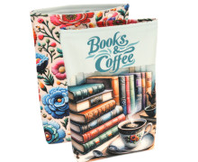 DIY-NÄHSET - Buchtasche -  Books&Coffee - Pastellmint - Softshell - abby and amy