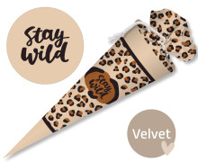 DIY-Nähset Schultüte - KLEINE TÜTE - Wildlife - Velvet - abby and amy
