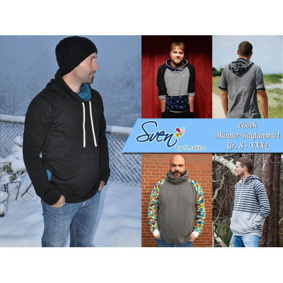 Ebook - Raglanshirt "Sven" in Gr. S bis XXXL