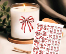 Rub-On Sticker - Rustic Christmas - Schleifen - Tante Henni Rub-Ons - vielfältig nutzbar