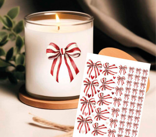 Rub-On Sticker - Rustic Christmas - Schleifen - Tante Henni Rub-Ons - vielfältig nutzbar