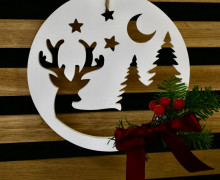 Silikon - Gießform - Dekoring - Winterzauber - Hirsch - Groß - vielfältig nutzbar