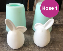 Silikon - Gießform - Knickohr Osterhasen Ei - Hase 1 - vielfältig nutzbar