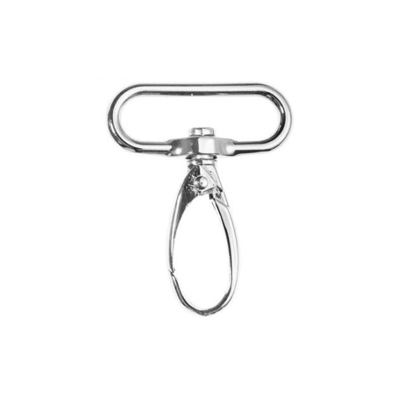 1 Karabinerhaken - Metall - 40mm - Veno - Silber