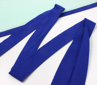 3 Meter Bündchen-Band - Saum Band - Blau (Mengeneinheit: 3m).
