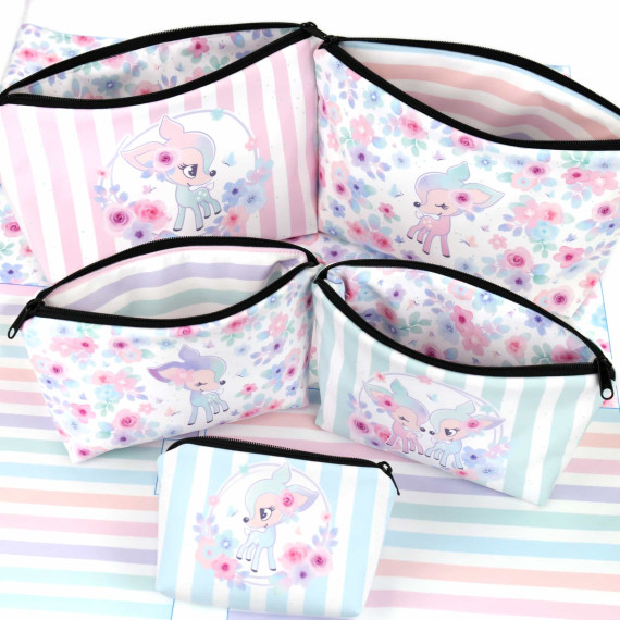 DIY-Nähset - Softshell - Fleece - 5 Wetbags - BlossomKitz - NIKIKO - abby and amy