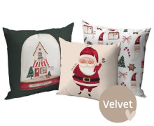 Kissenstoff - DIY - Kissen-Set - Festtagsfreude - Velvet - abby and amy