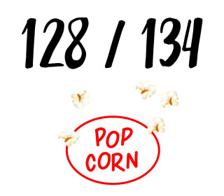 DIY-Nähset Kleidchen - Popcorn - Größe 128/134 - Jersey - Fasching - Karneval - Kostüm - zum selber Nähen - abby and me