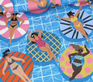 Outdoorstoff - Summer Paradise - Swimming Ring - Himmelblau - abby and amy