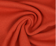 Baumwollstrick - Feinstrick - Uni - Orange Dunkel