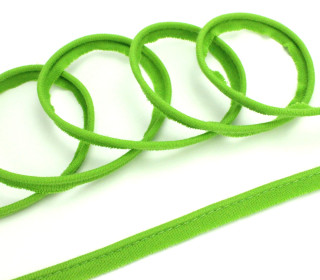 1 Meter elastisches Paspelband/Biesenband - Matt - Mittelgrün