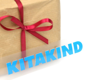 1 Bügelbild - Aufbügler - Kitakind - Schriftzug - Blau