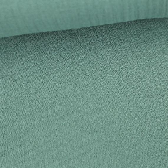Musselin Bambino - Muslin - Uni - Schnuffeltuch - Windeltuch - Lichtgrün Dunkel