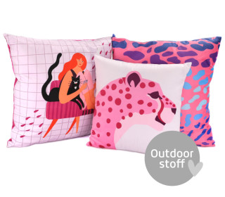Kissenstoff - DIY - Kissen-Set - Pink Living - Outdoorstoff - abby and amy
